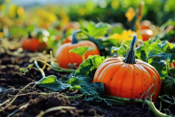 pumpkins-growing-in-the-field